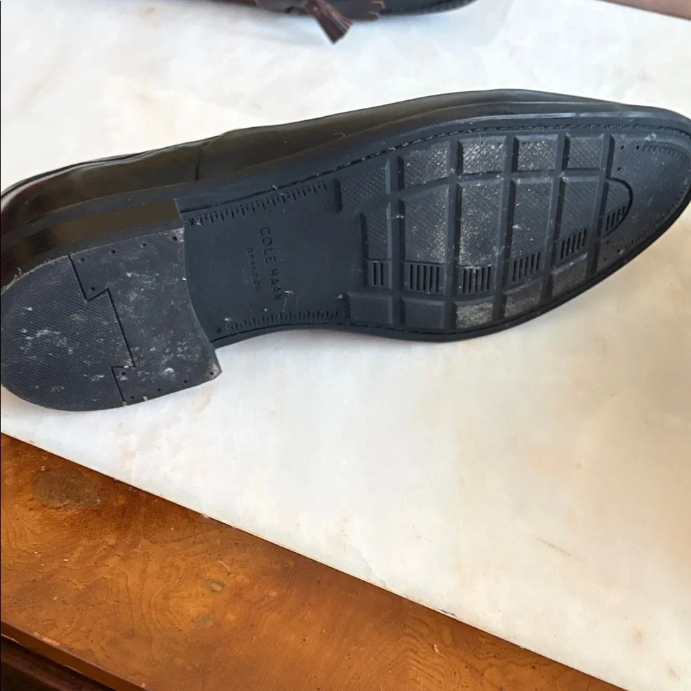 Cole Haan Black Leather Oxfords